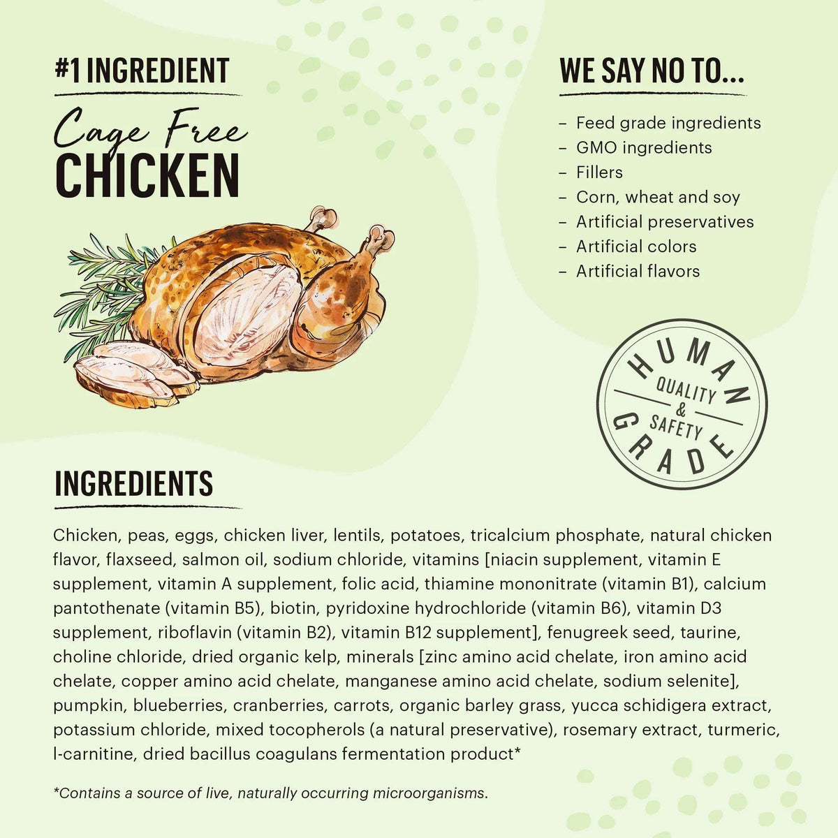 The Honest Kitchen Grain Free Chicken Clusters Cat Food