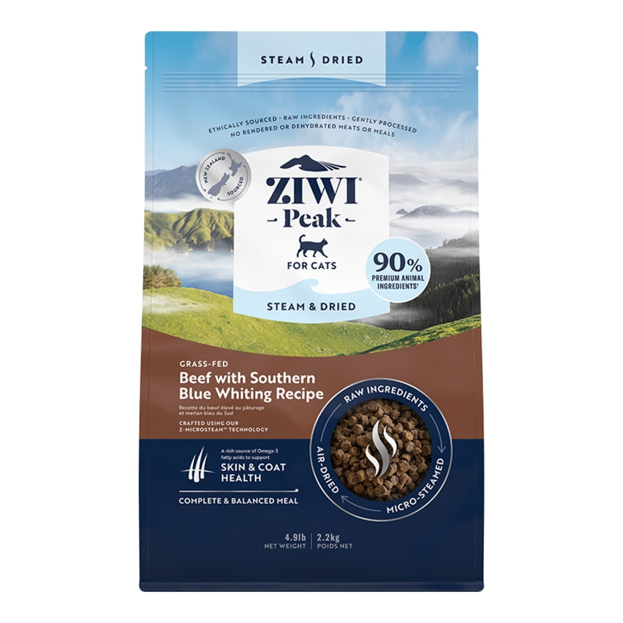 Ziwi Peak Stream &amp; Dried Beef with Southern Blue Whiting Cat Food