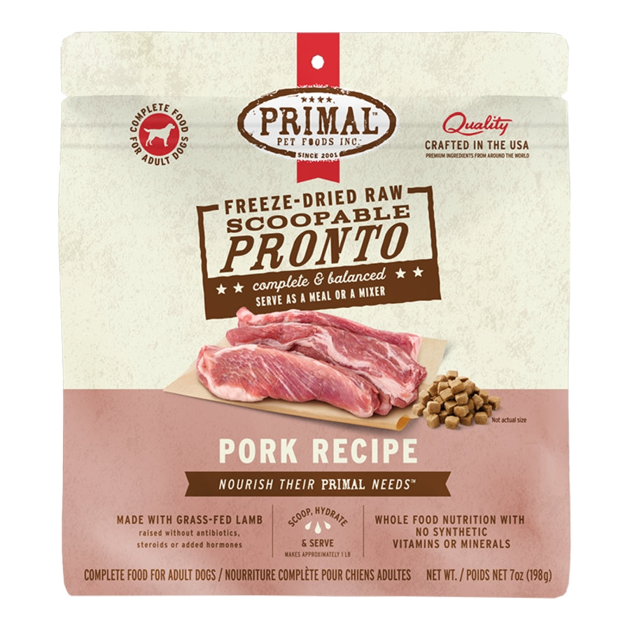 Primal Freeze-Dried Raw Pronto Pork Dog Food