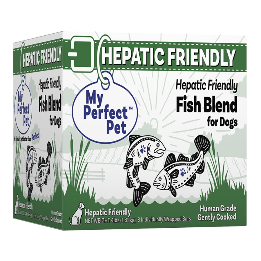 My Perfect Pet Hepatic Friendly Fish Blend Gently Cooked Grain Free Frozen Dog Food