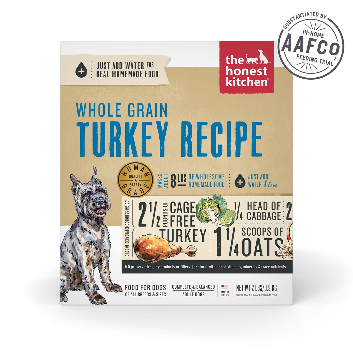 The Honest Kitchen Whole Grain Dehydrated Turkey Dog Food