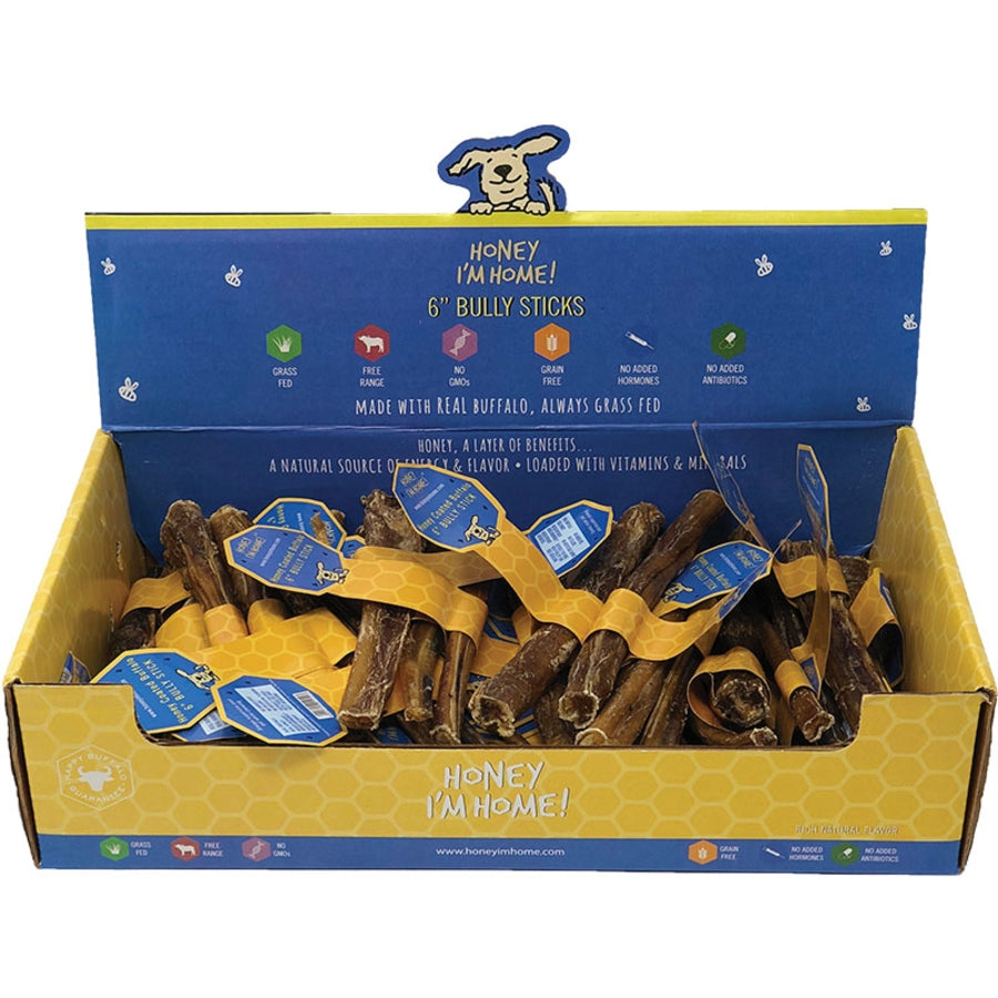 Honey I&#39;m Home! Water Buffalo Bully Sticks Dog Chews