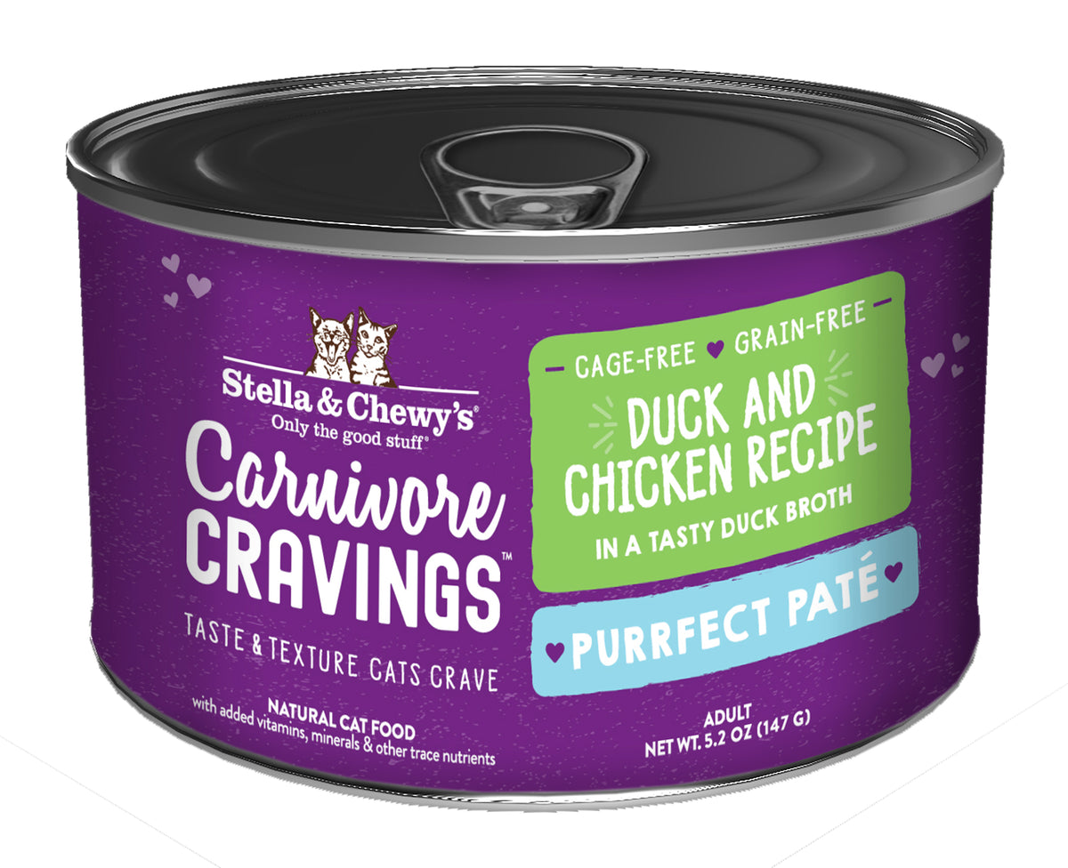 Stella &amp; Chewy&#39;s Carnivore Cravings Purrfect Pate Duck &amp; Chicken Canned Cat Food