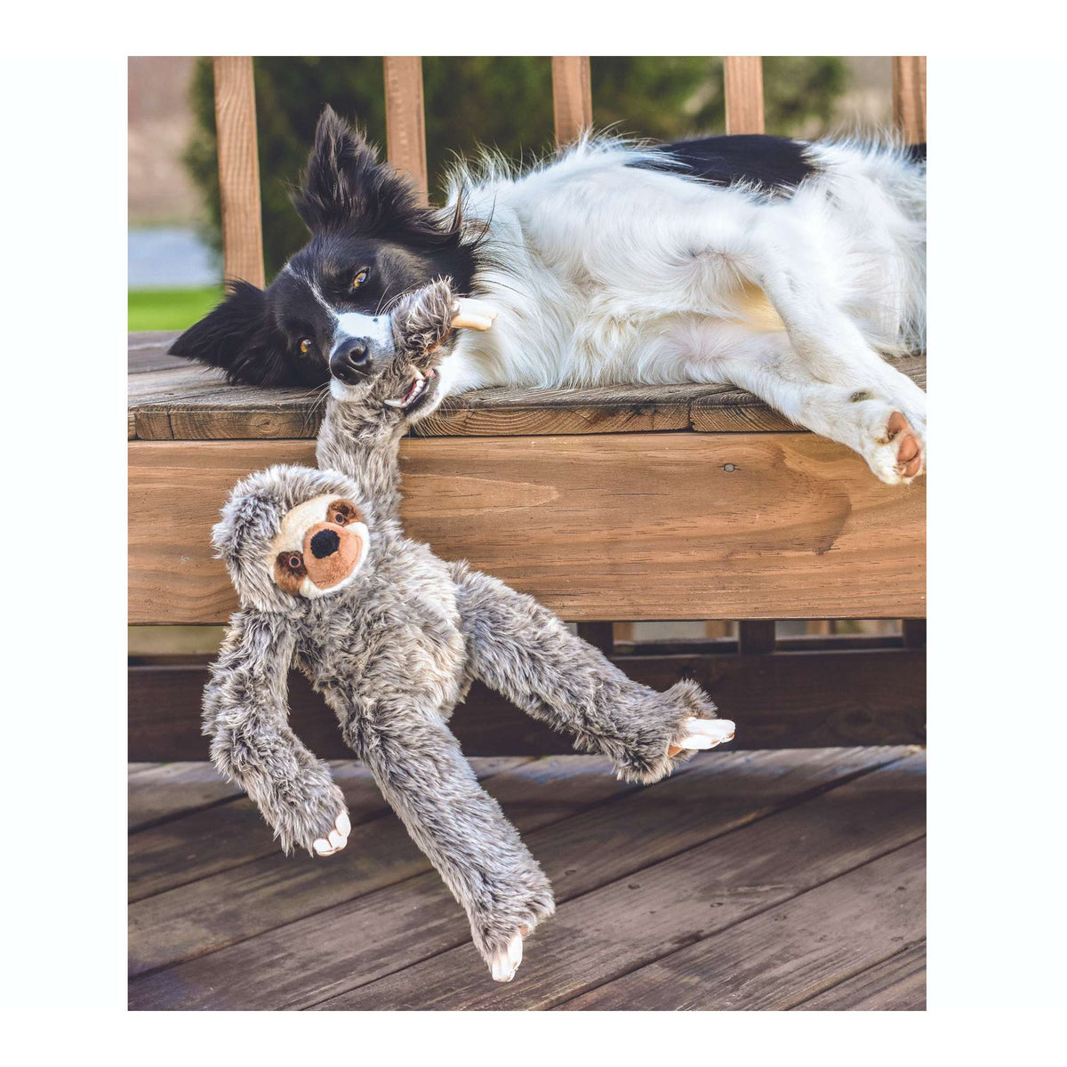 Fluff &amp; Tuff Tico Sloth Dog Toy