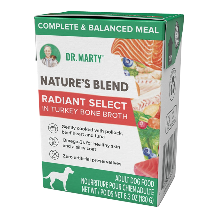 Dr. Marty Nature&#39;s Blend Radiant Select in Turkey Bone Broth Dog Food