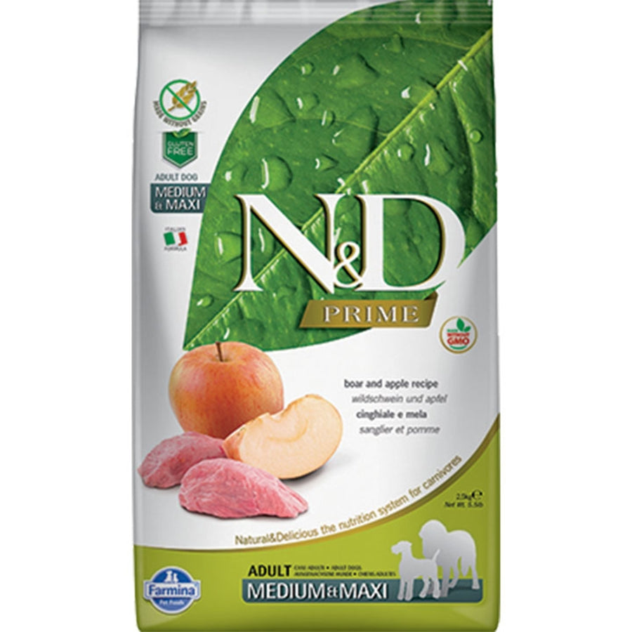 Farmina N&D Prime Grain Free Boar & Apple Medium & Maxi Dog Food