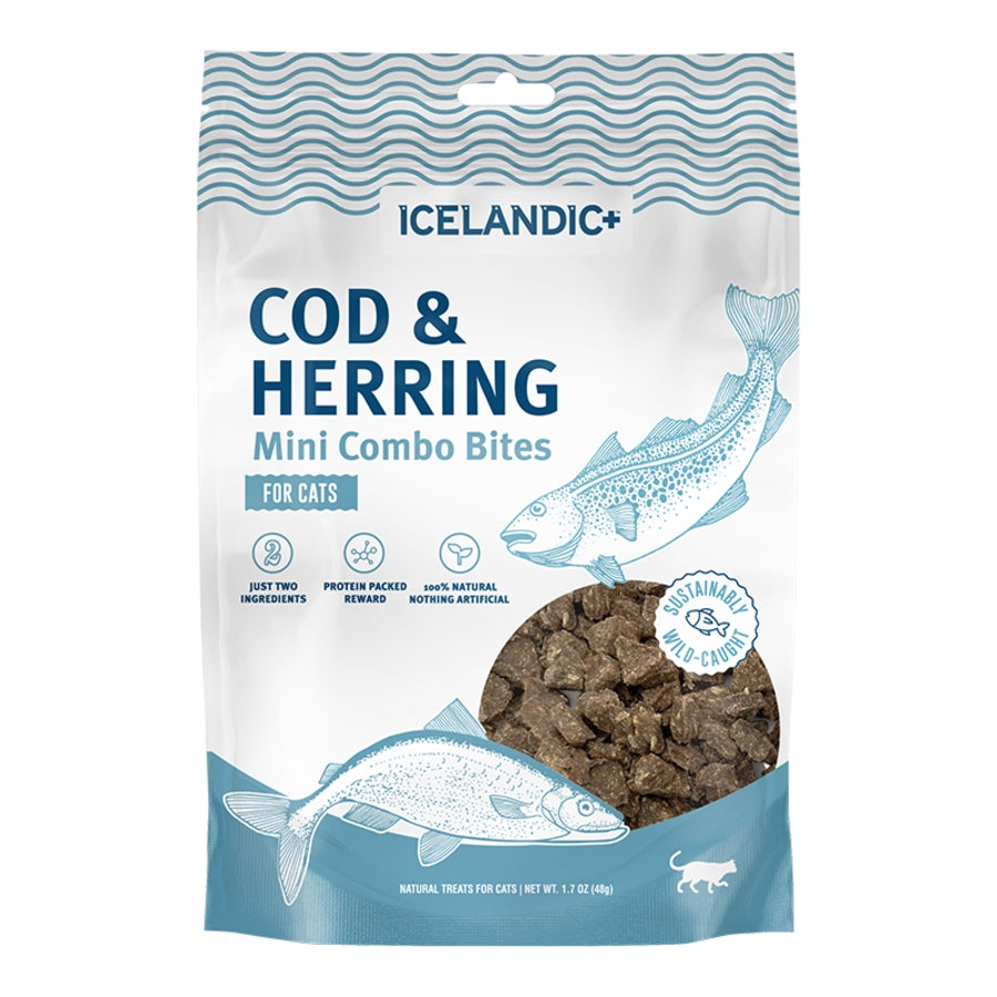 Icelandic Mini Combo Bites Cod &amp; Herring Cat Treats