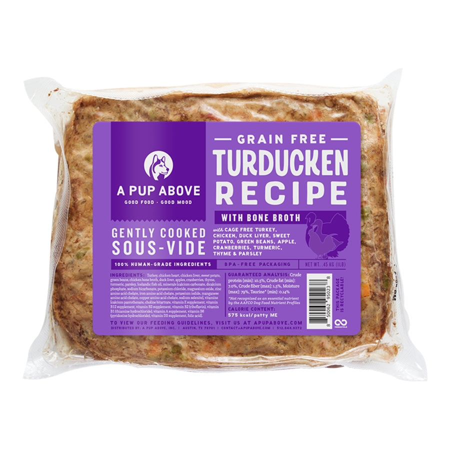 A Pup Above Turducken Gently Cooked Frozen Dog Food