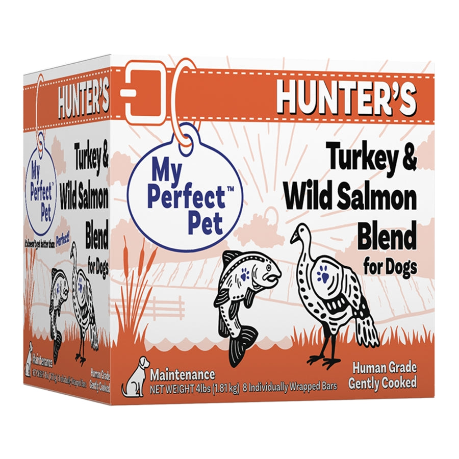 My Perfect Pet Gently Cooked Grain Free Hunter&#39;s Turkey &amp; Wild Salmon Blend Frozen Dog Food
