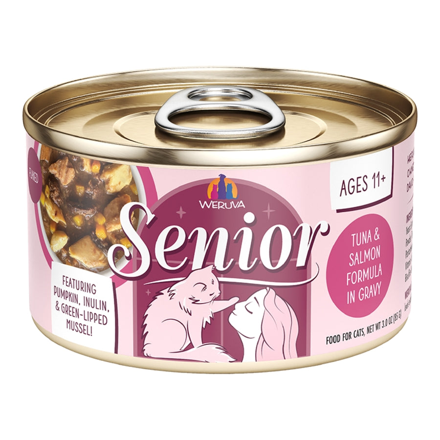 Weruva Senior Tuna &amp; Salmon Formula in Gravy Canned Cat Food
