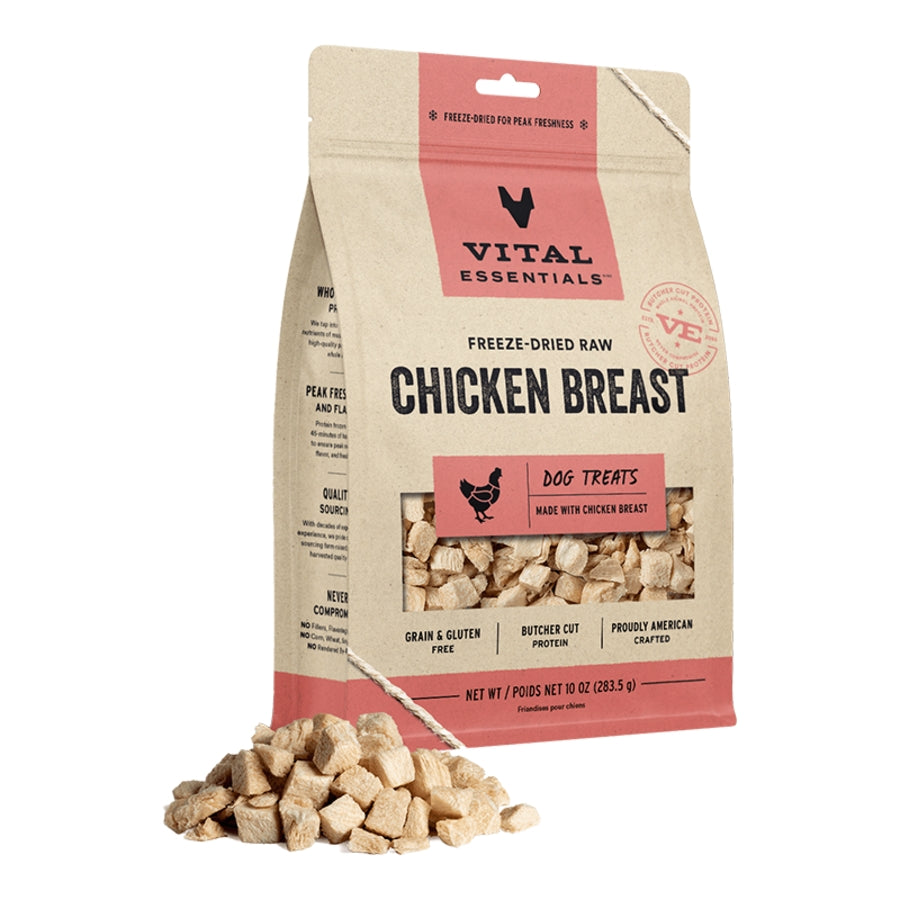 Vital Essentials Freeze-Dried Raw Chicken Breast Dog Treats