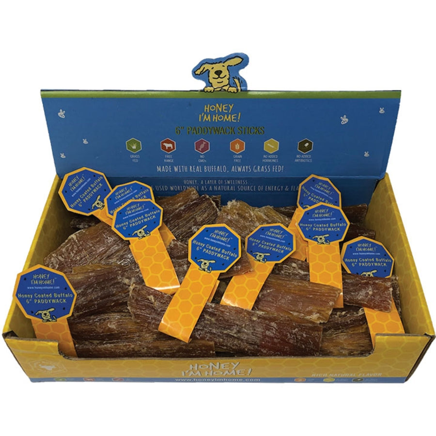 Honey I&#39;m Home! Water Buffalo Paddywack Sticks Dog Chews