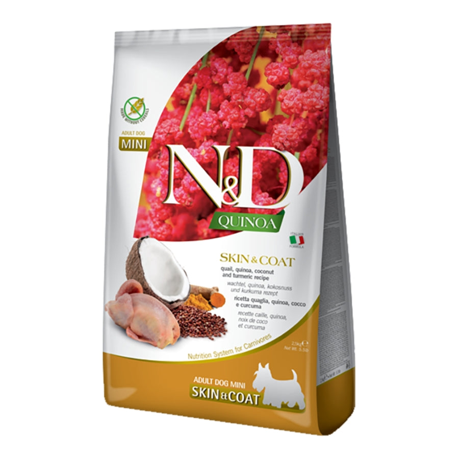Farmina N&D Quinoa Grain Free Quail Skin & Coat Mini Dog Food