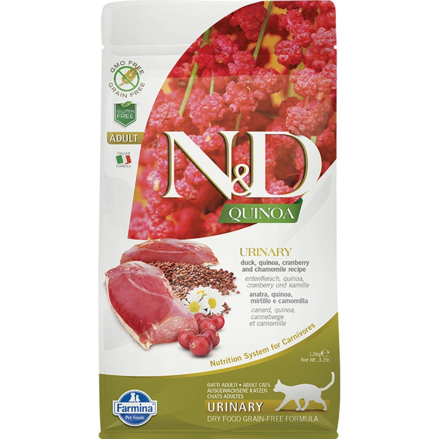 Farmina N&D Quinoa Urinary Grain Free Duck, Quinoa, Cranberry & Chamomile Cat Food