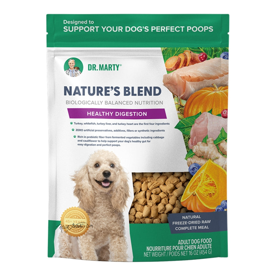 Dr. Marty Freeze-Dried Raw Nature&#39;s Blend Healthy Digestion Dog Food