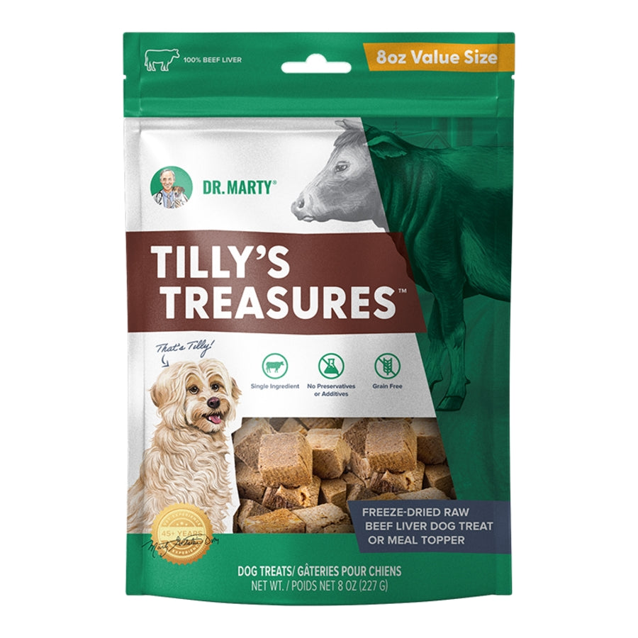Dr. Marty Freeze-Dried Raw Tilly&#39;s Treasures Dog Treats