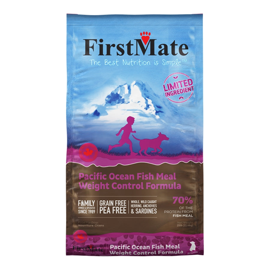 FirstMate Limited Ingredient Pacific Ocean Fish Meal Weight Control Formula Dog Food