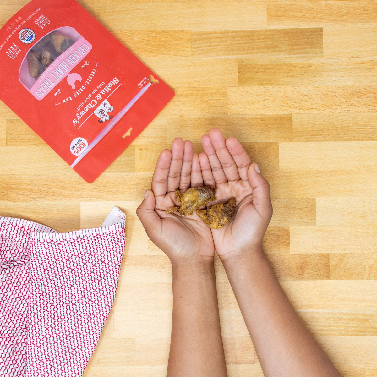 Stella &amp; Chewy&#39;s Freeze-Dried Raw Single Ingredient Treats Chicken Heart Dog Treats