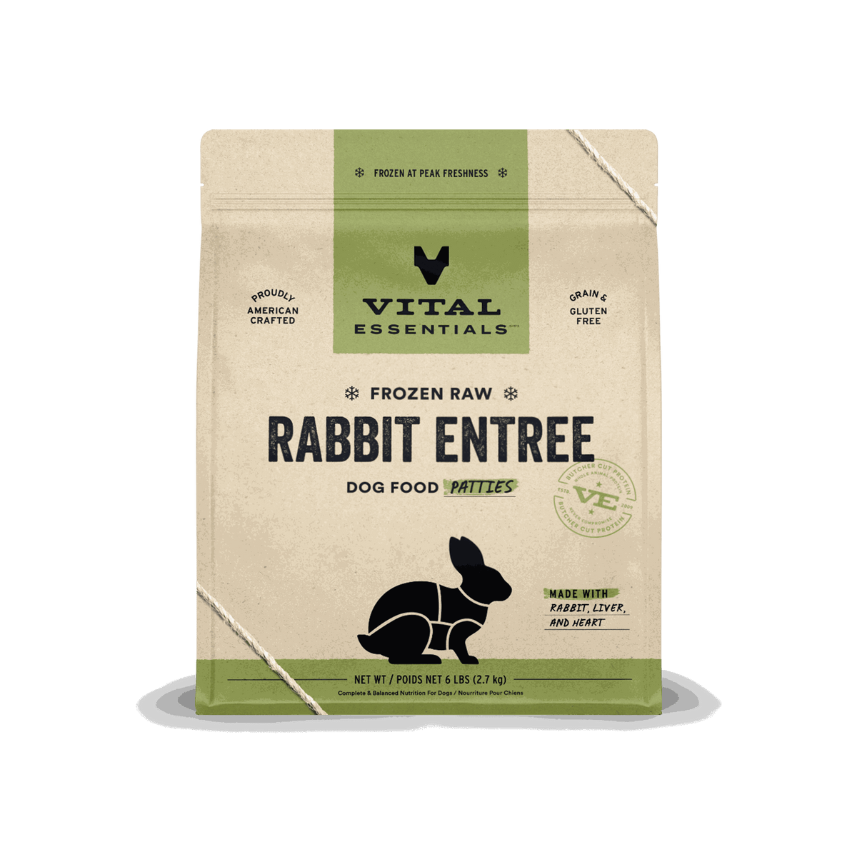 Vital Essentials Frozen Rabbit Raw Dog Food