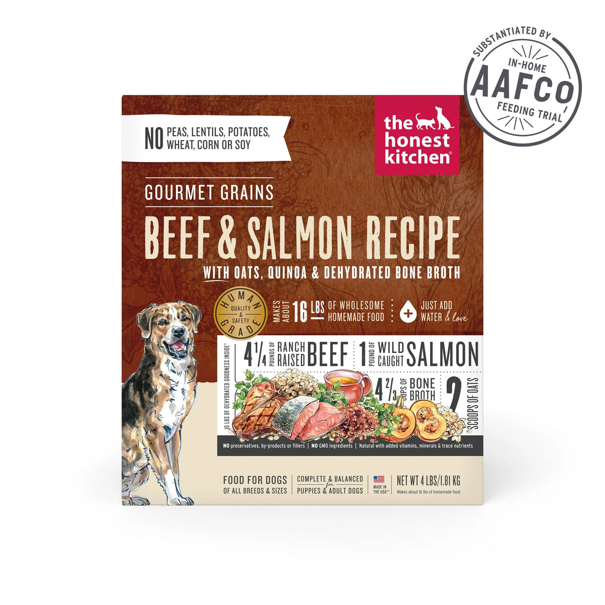 The Honest Kitchen Gourmet Grains Dehydrated Beef &amp; Salmon Dog Food