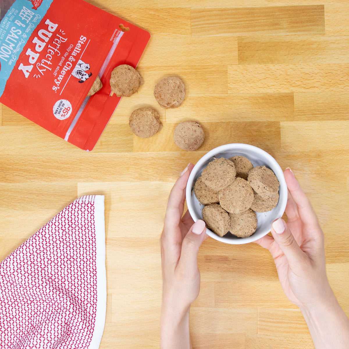 Stella &amp; Chewy&#39;s Freeze-Dried Raw Perfectly Puppy Beef &amp; Salmon Dinner Patties Dog Food