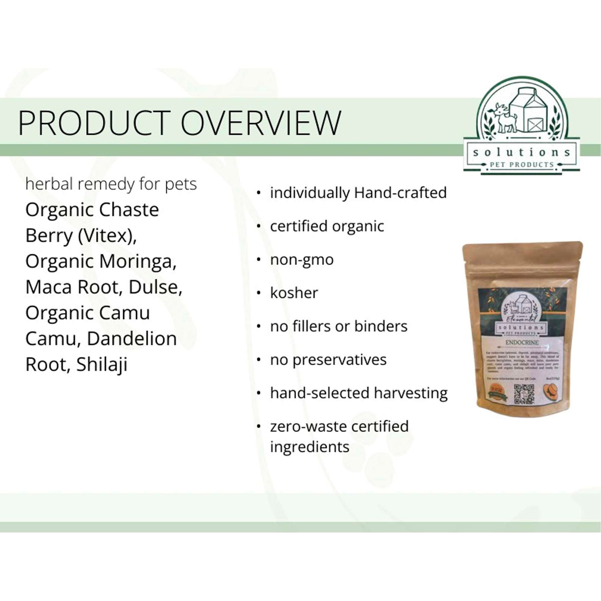 Solutions Pet Products Endocrine Supplement for Dogs and Cats
