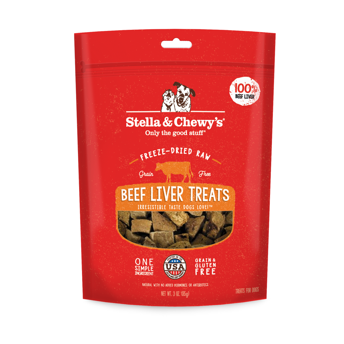 Stella &amp; Chewy&#39;s Freeze-Dried Single Ingredient Beef Liver Dog Treats