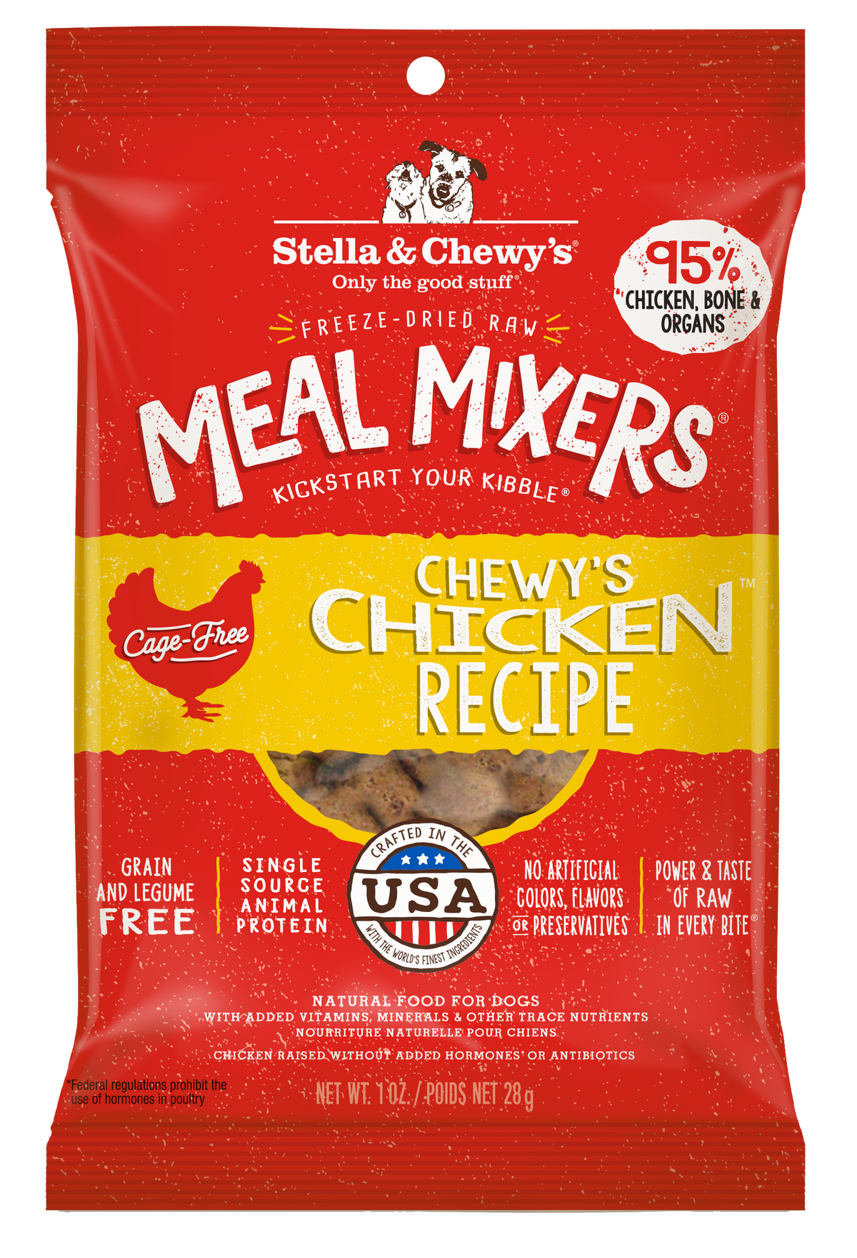 Stella &amp; Chewy&#39;s Freeze-Dried Raw Chewy&#39;s Chicken Meal Mixers Dog Food Topper