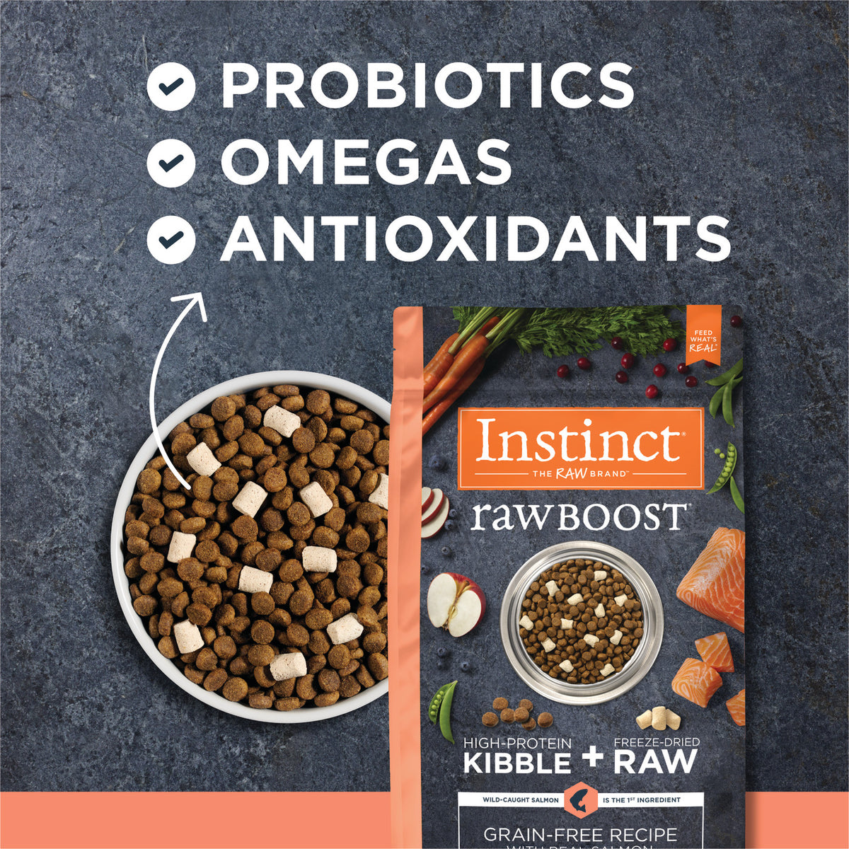 Instinct Raw Boost Grain-Free Recipe with Real Salmon Dry Dog Food