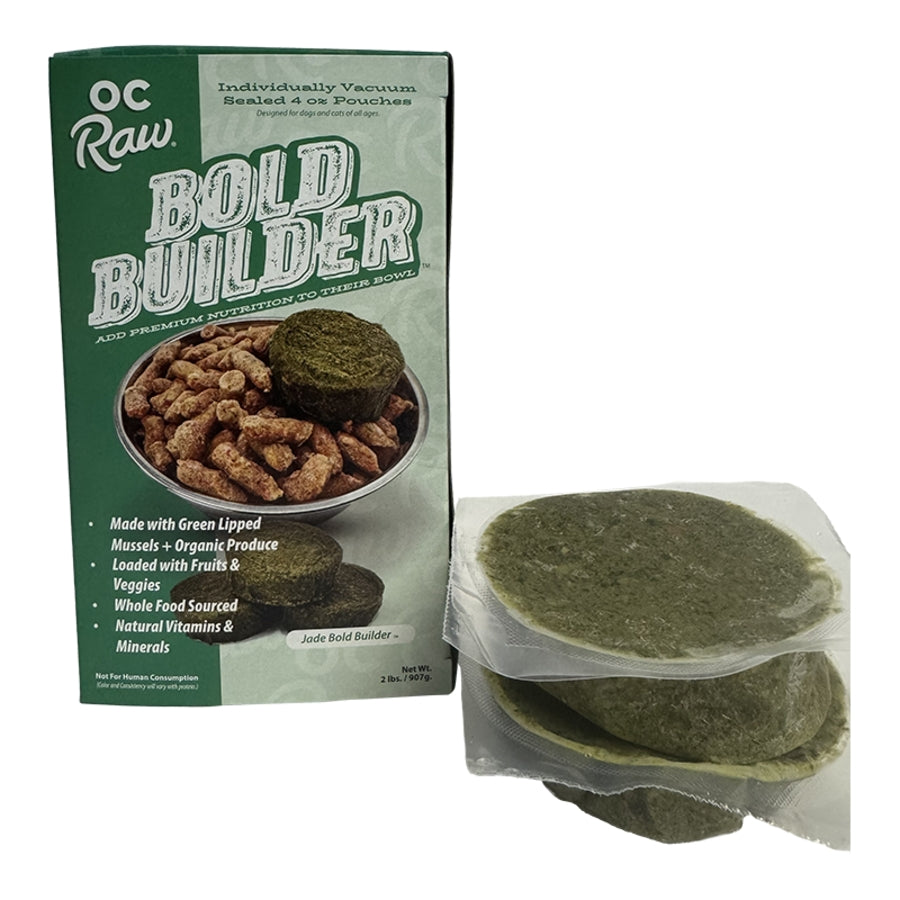 OC Raw Jade Bold Builder Frozen Dog &amp; Cat Meal Topper