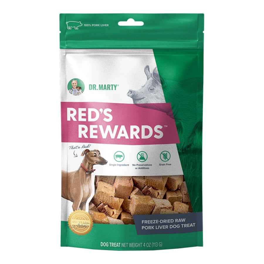 Dr. Marty Freeze-Dried Raw Red&#39;s Rewards Dog Treats