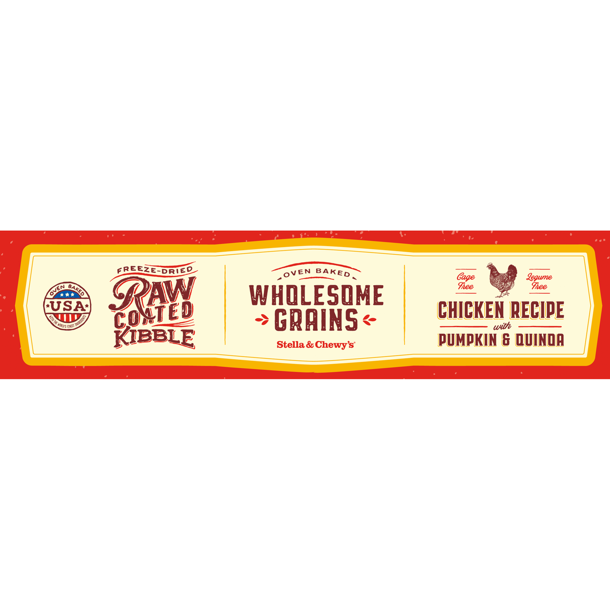 Stella &amp; Chewy&#39;s Kibble Raw Coated Wholesome Grains Chicken Dog Food