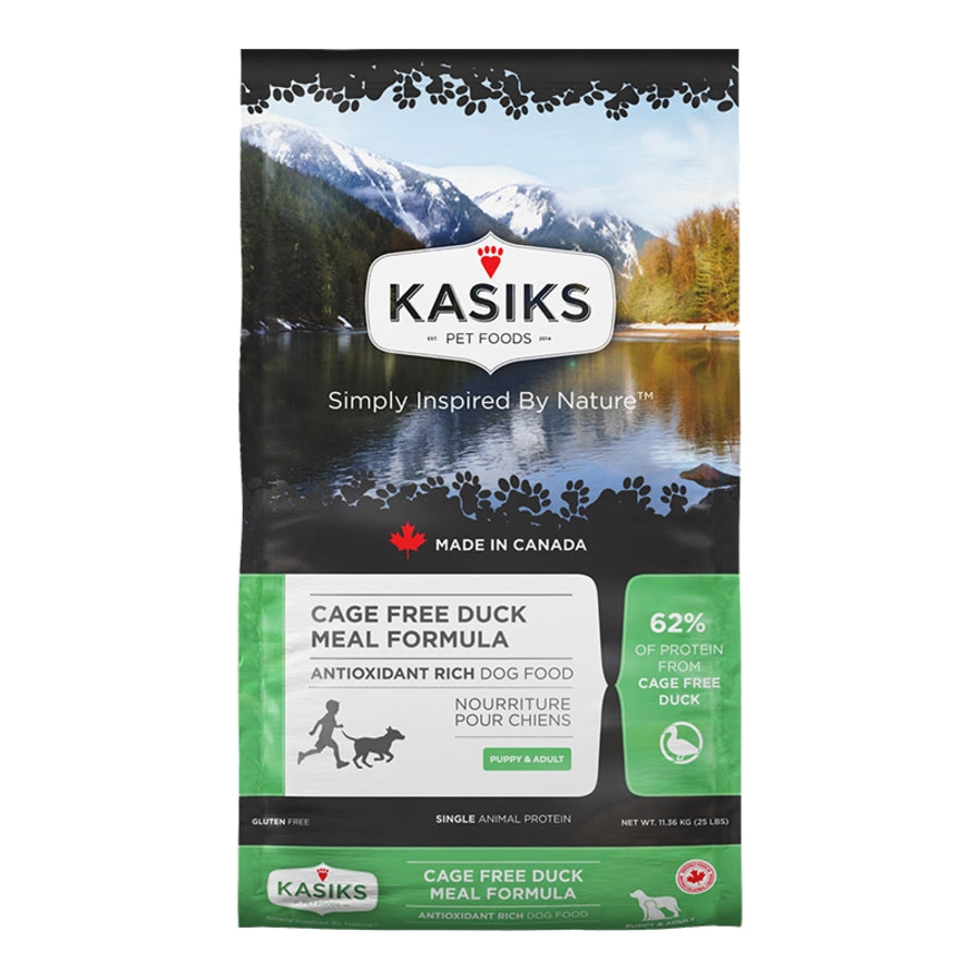 Kasiks Cage Free Duck Meal Formula Dog Food