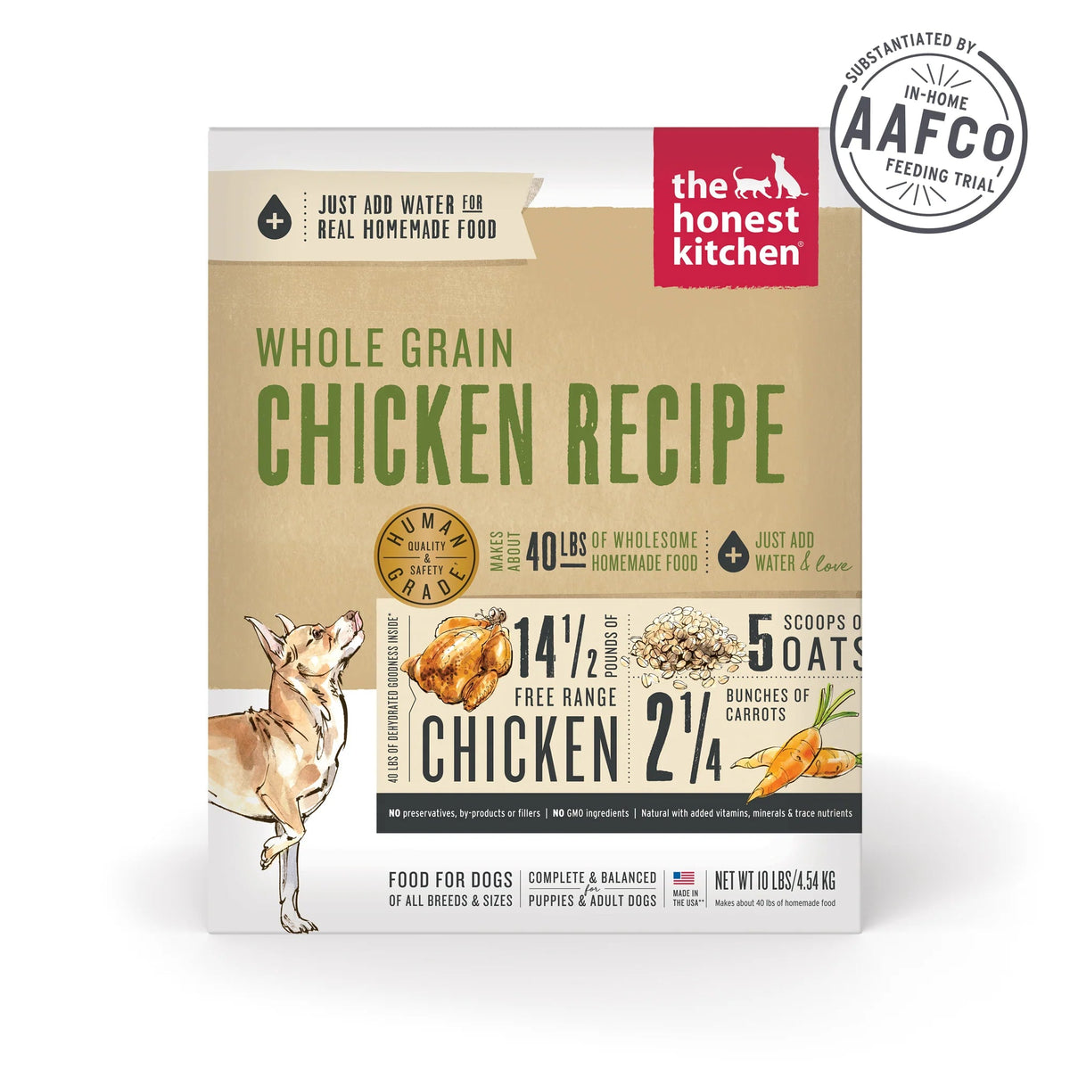The Honest Kitchen Whole Grain Dehydrated Chicken Dog Food