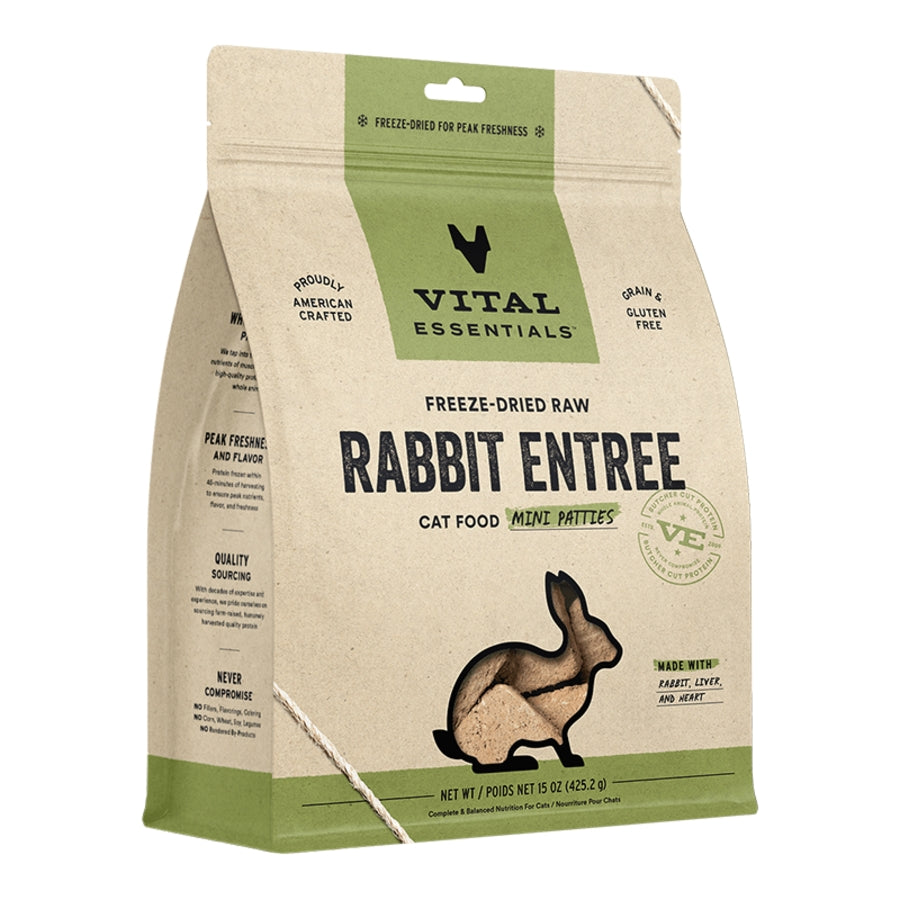 Vital Essentials Freeze-Dried Raw Rabbit Cat Food