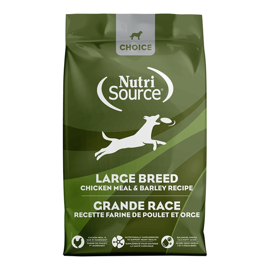 NutriSource Choice Large Breed Chicken Meal &amp; Barley Dog Food