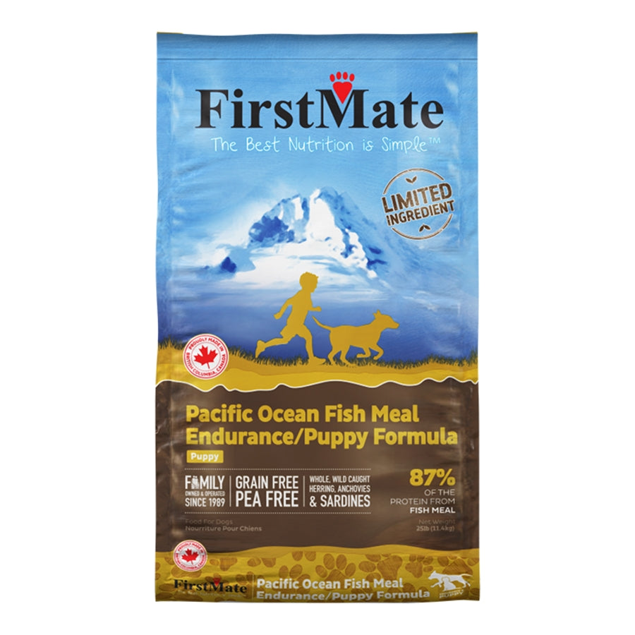 FirstMate Limited Ingredient Pacific Ocean Fish Meal Endurance/Puppy Formula Dog Food