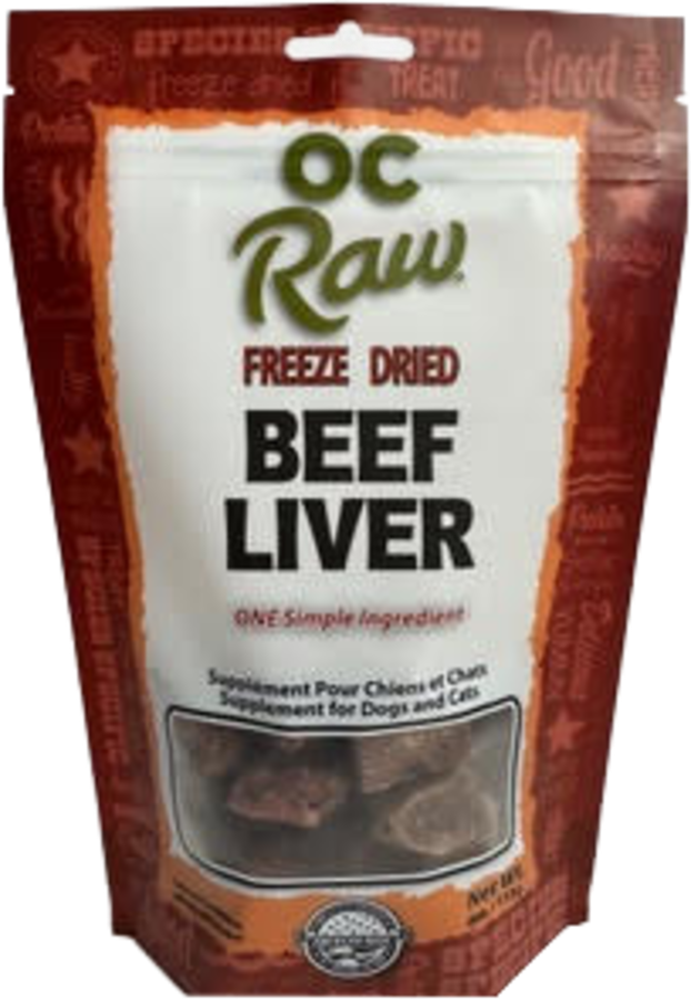 OC Raw Freeze-Dried Beef Liver Dog &amp; Cat Treats