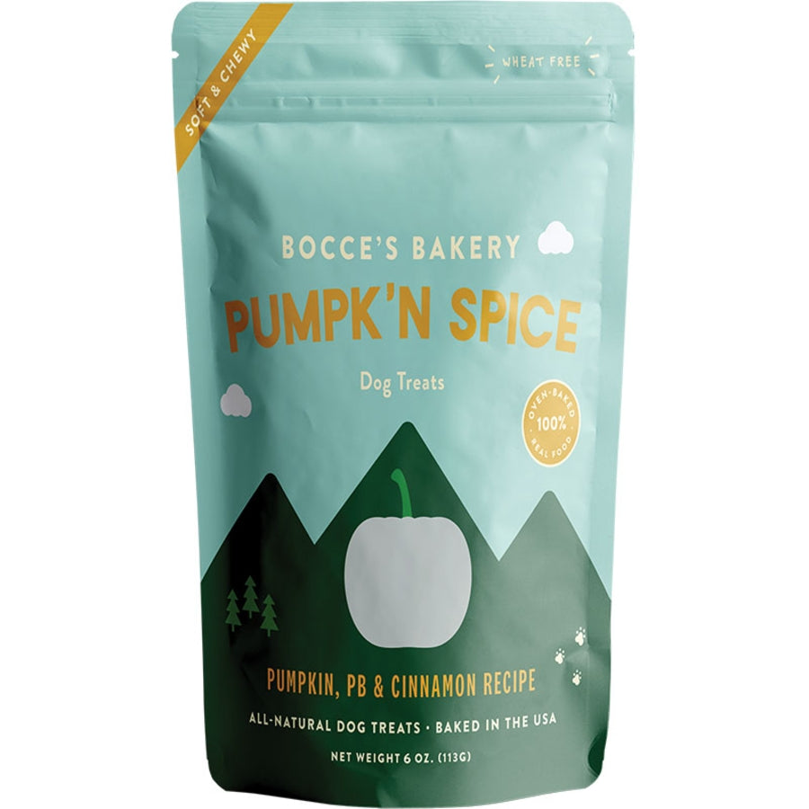 Bocce&#39;s Bakery Soft and Chewy Pumpk&#39;n &amp; Spice Dog Treats