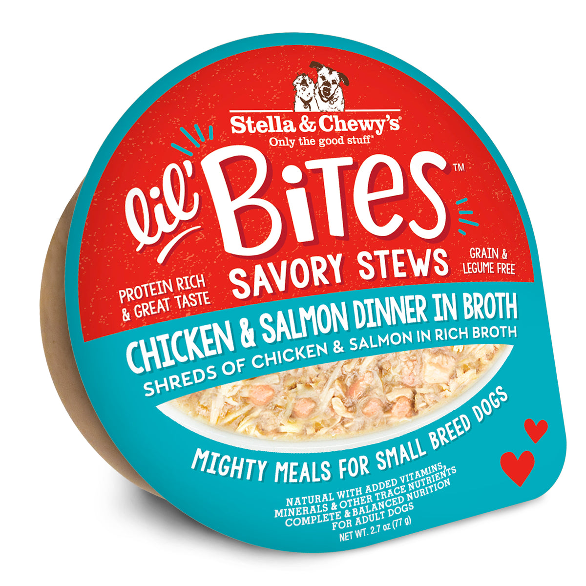 Stella &amp; Chewy&#39;s Lil Bites Savory Stews Chicken &amp; Salmon Dinner in Broth Dog Food