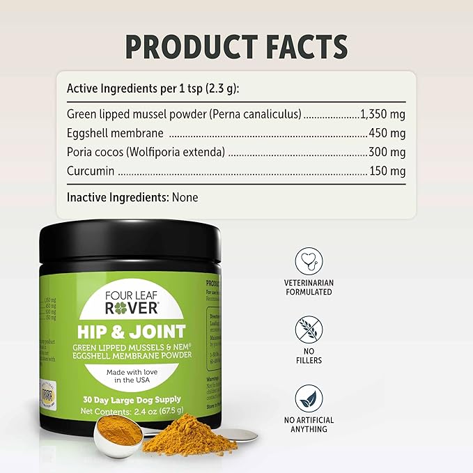 Four Leaf Rover Hip &amp; Joint Supplement for Dogs