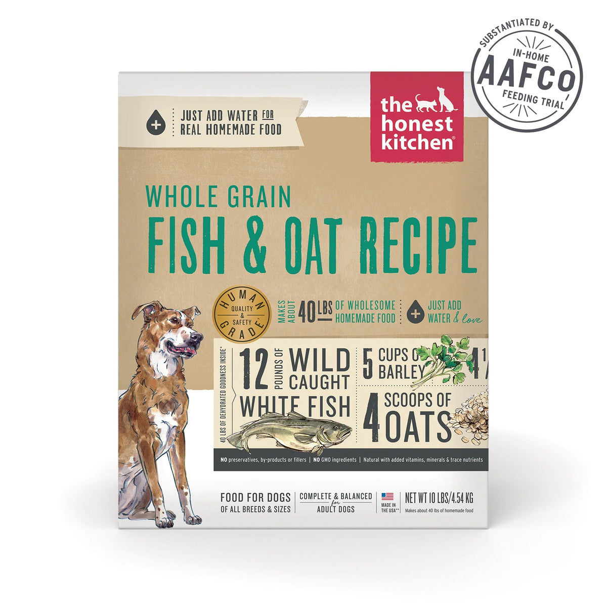 The Honest Kitchen Whole Grain Dehydrated Fish &amp; Oats Dog Food