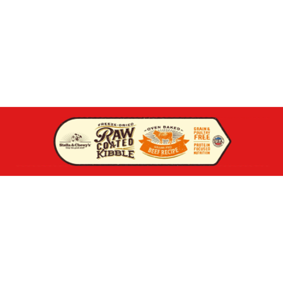 Stella &amp; Chewy&#39;s Kibble Raw Coated Beef Dog Food