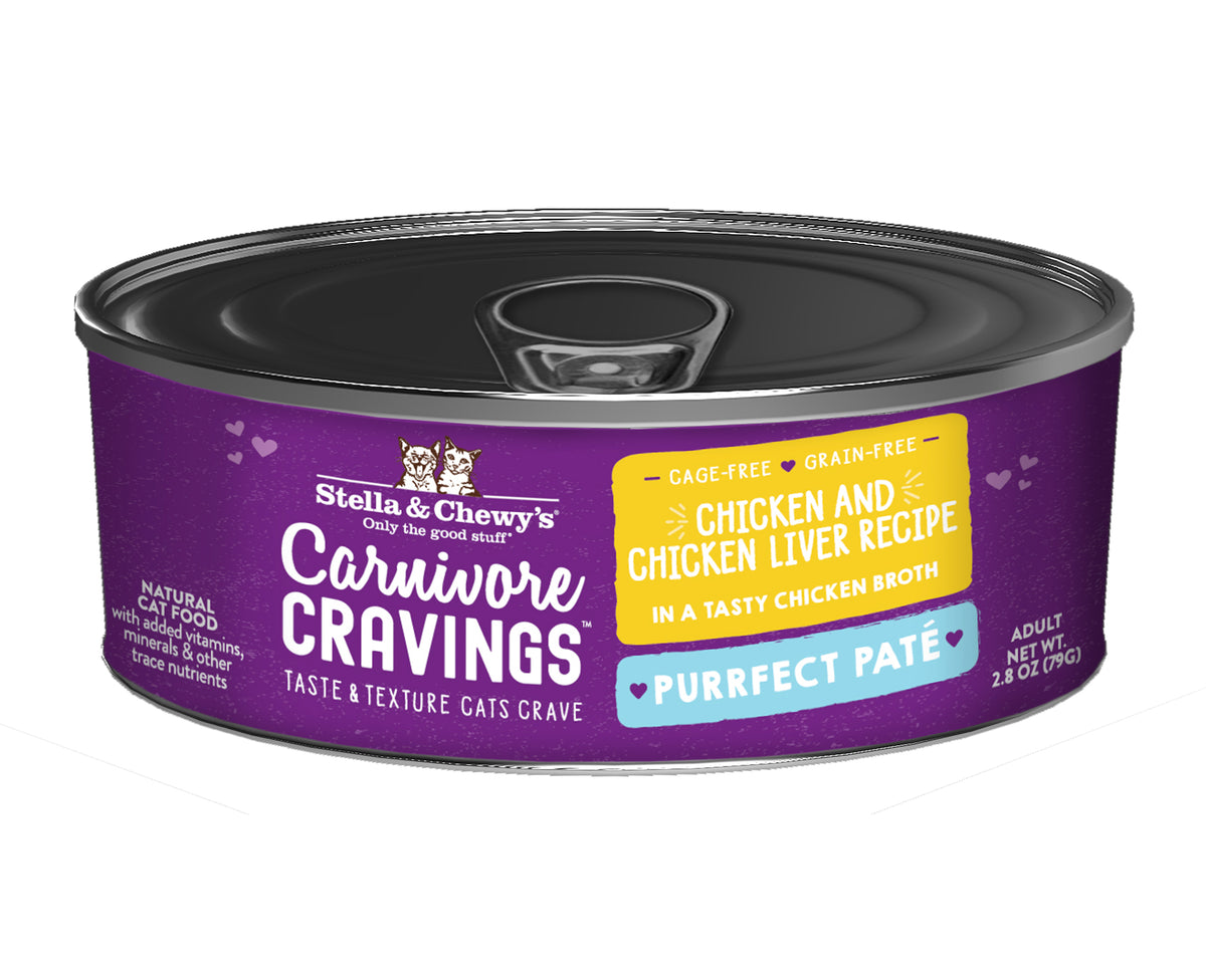 Stella &amp; Chewy&#39;s Carnivore Cravings Purrfect Pate Chicken &amp; Chicken Liver Canned Cat Food