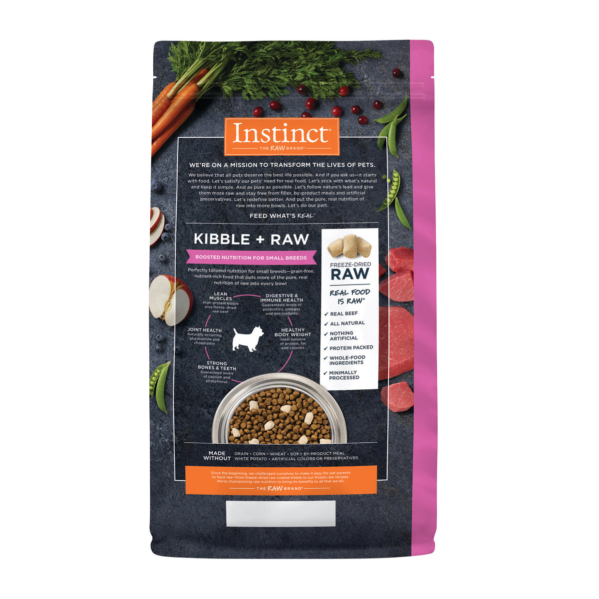 Instinct Raw Boost Small Breed Grain-Free Recipe with Real Beef Dry Dog Food