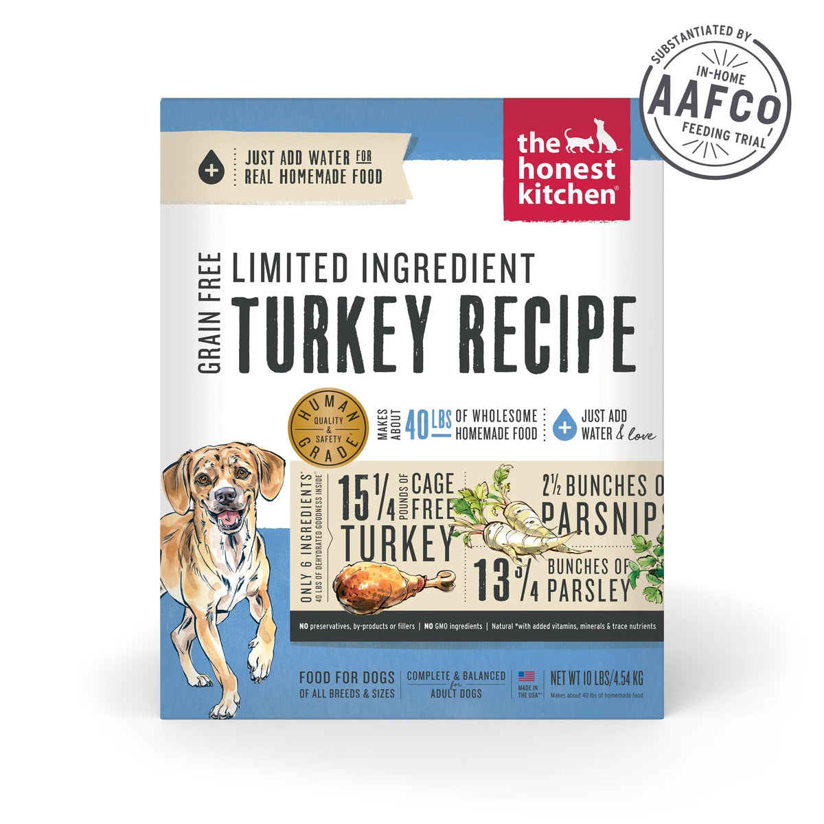 The Honest Kitchen Limited Ingredient Grain Free Dehydrated Turkey Dog Food