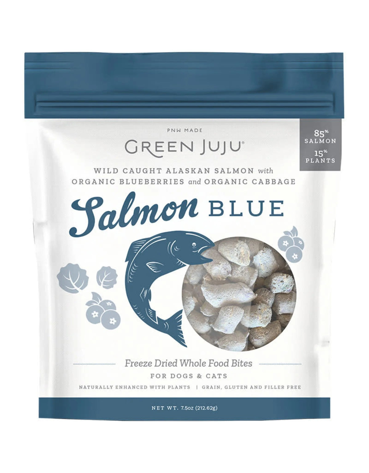 Green Juju Freeze-Dried Salmon Blue Dog &amp; Cat Whole Food Bites