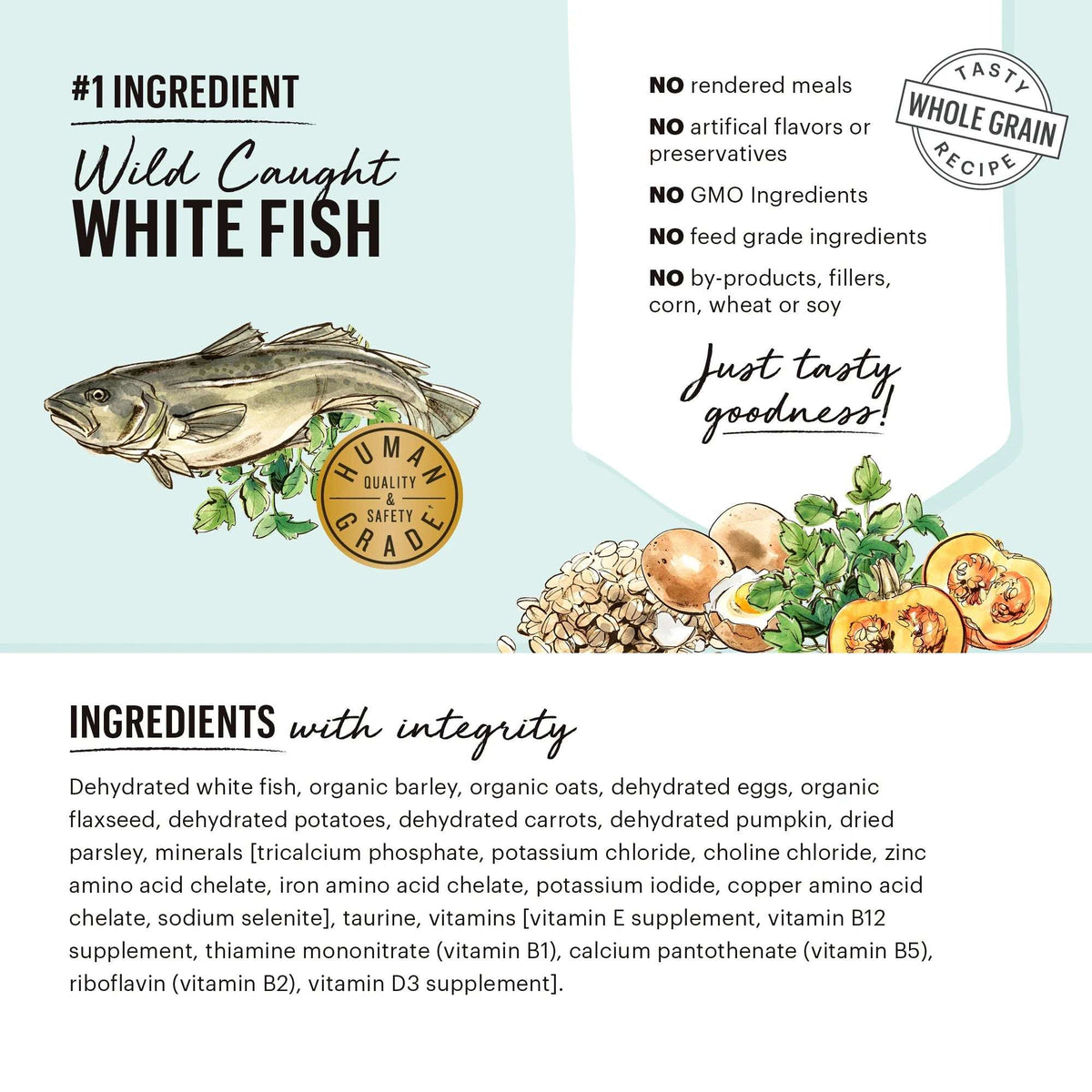 The Honest Kitchen Whole Grain Dehydrated Fish &amp; Oats Dog Food