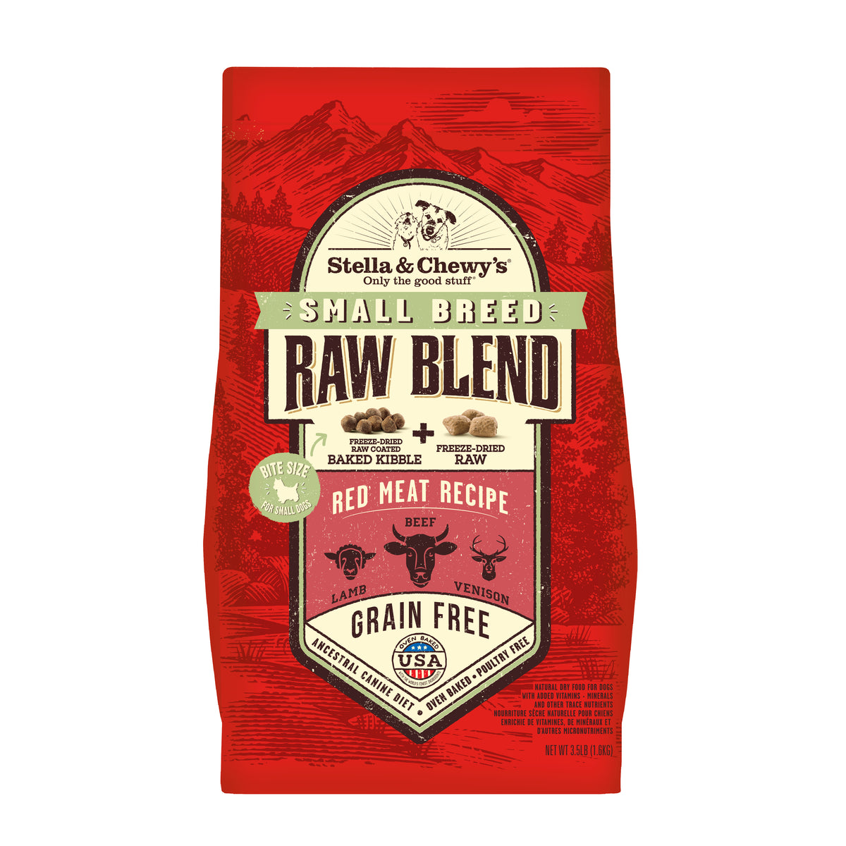 Stella &amp; Chewy&#39;s Kibble Raw Blend Red Meat Small Breed Dog Food
