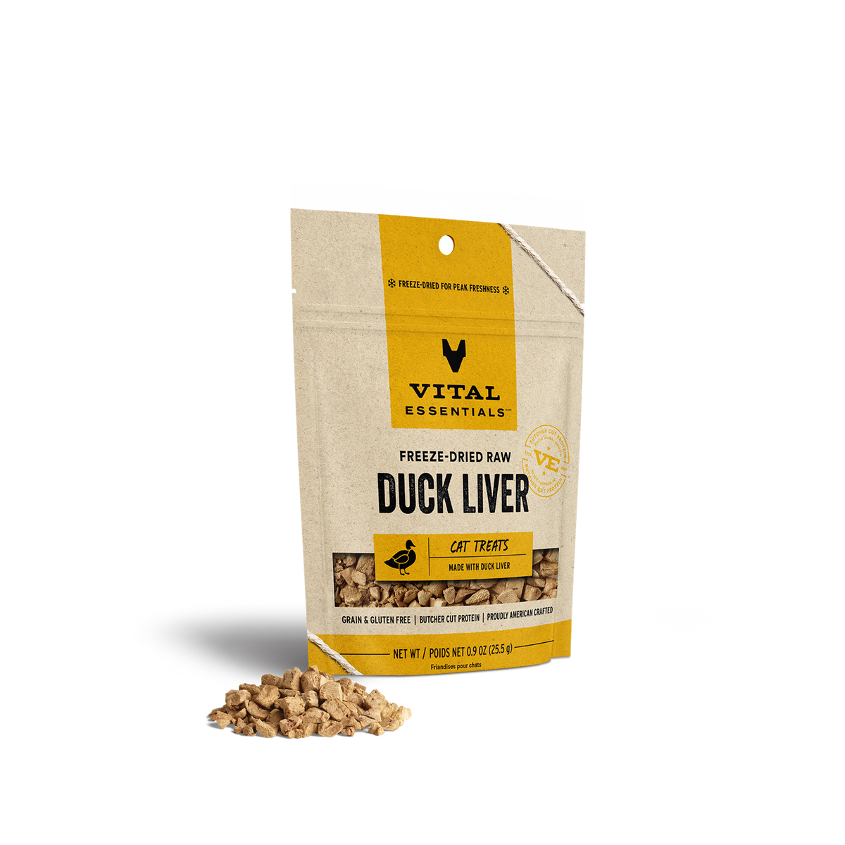Vital Essentials Freeze-Dried Raw Duck Liver Cat Treats